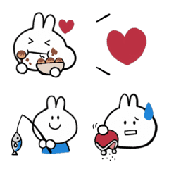 [LINE絵文字] ＊うさぎ＊吹き出し付き⑤の画像