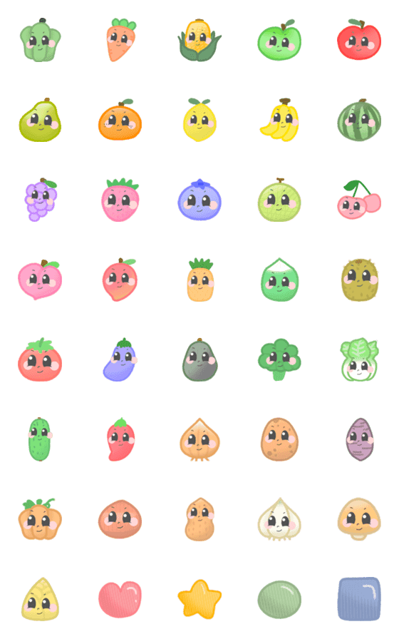 [LINE絵文字]Veggie Extravaganzaの画像一覧