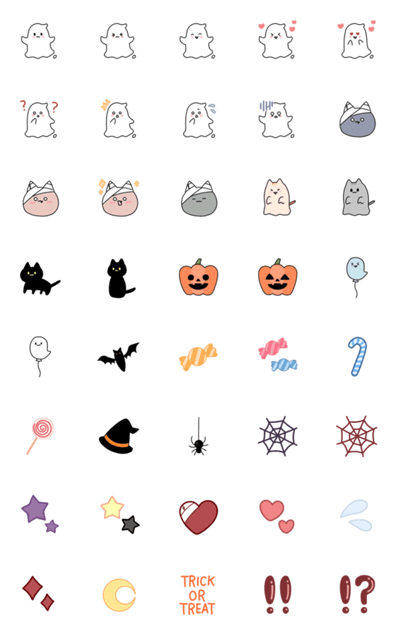 [LINE絵文字]Happy Halloween 絵文字の画像一覧