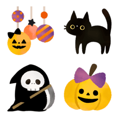 [LINE絵文字] かわいいカボチャ達のハロウィン絵文字の画像