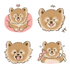 [LINE絵文字] Pomeranian Dada's Diaryの画像