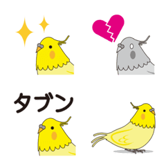 [LINE絵文字] オカメインコの絵文字の画像