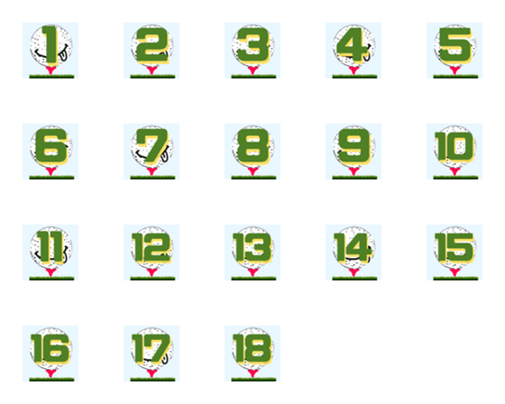 [LINE絵文字]ゴルフ君 ラウンドverの画像一覧