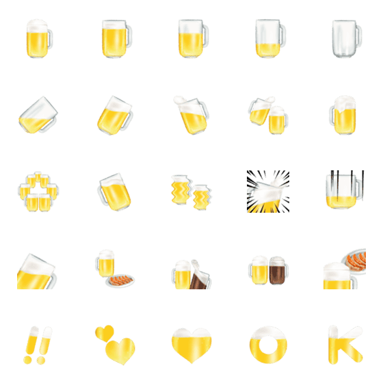 [LINE絵文字]生 ビール です お酒の画像一覧