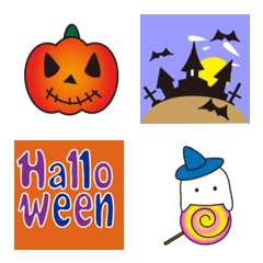 [LINE絵文字] ハロウィンのハッピー絵文字の画像