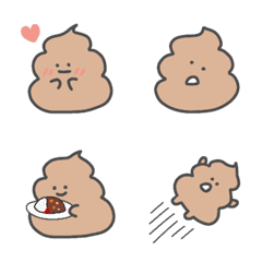 うんこの絵文字 見やすいタイプの絵文字メイン画像