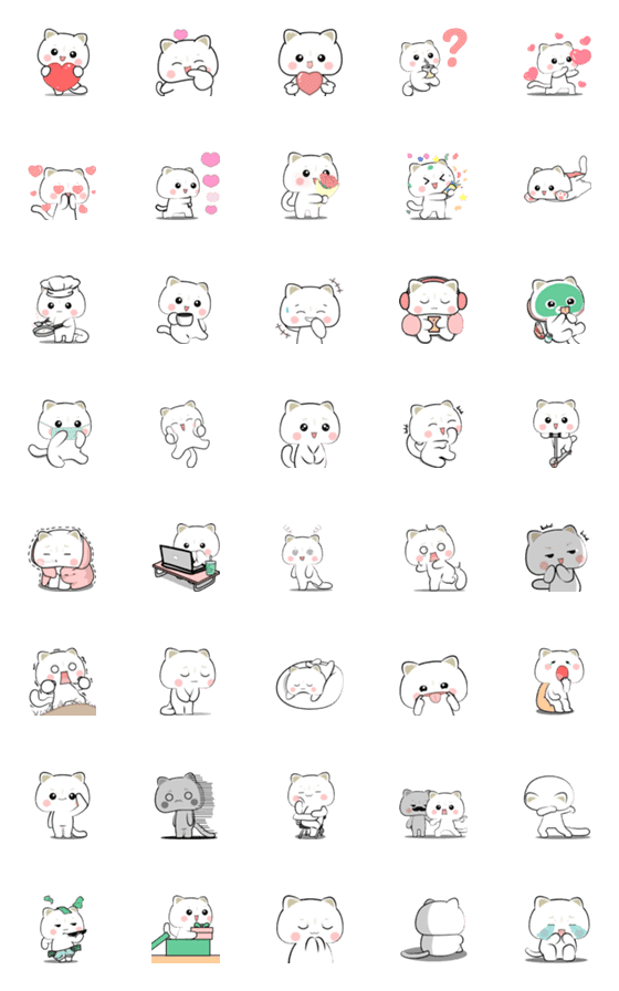 [LINE絵文字]British short hair cat : emojiの画像一覧