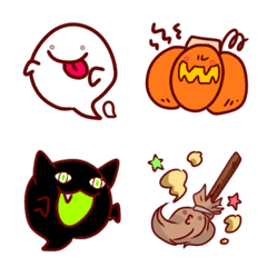 [LINE絵文字] おばけたち。Halloween仕様の画像