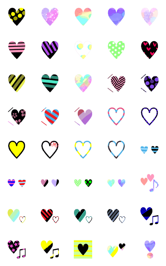 [LINE絵文字]♡で伝える。♡で伝わる。♡7♡の画像一覧