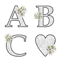 white Glitter emojiの絵文字メイン画像