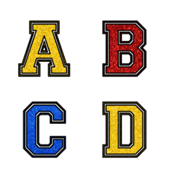 american style alphabet4の絵文字メイン画像