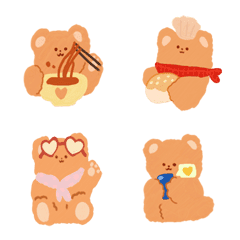 [LINE絵文字] little teddy bearの画像