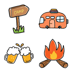 [LINE絵文字] Camping stickers.の画像