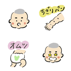 [LINE絵文字] 赤ちゃん△絵文字の画像