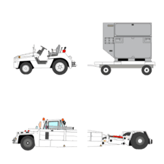 空港の働く車 つながる絵文字の絵文字メイン画像