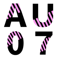 [LINE絵文字] アルファベット★数字★A-Z.0-9★#009の画像