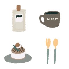 [LINE絵文字] Autumn Cafe and Fashionの画像