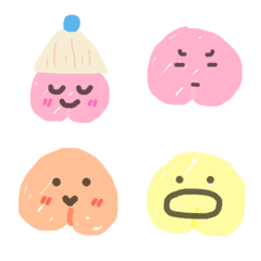 [LINE絵文字] Momo Cute Face Boxの画像