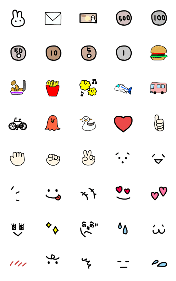 [LINE絵文字]miikeの作った絵文字の画像一覧