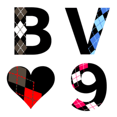 [LINE絵文字] アルファベット★数字★A-Z.0-9★#010の画像