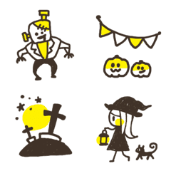 [LINE絵文字] シンプル♫ハロウィンの画像