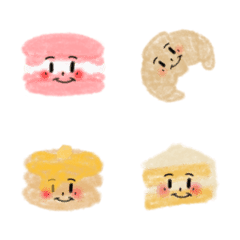 [LINE絵文字] smiley food ( ver. emoji ) 1の画像