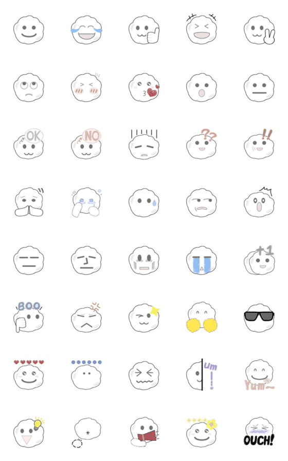 [LINE絵文字]Snowball  Daily Emotion Tagの画像一覧