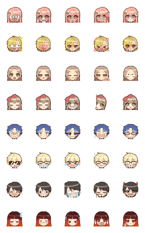 [LINE絵文字]Oracion Sky's Emoji (part 4)の画像一覧