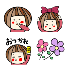 [LINE絵文字] 大人可愛い使えるシンプル絵文字の画像