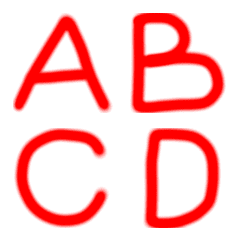 [LINE絵文字] Alphabet emoji on keyboardの画像