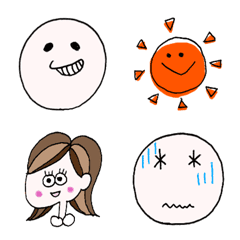 [LINE絵文字] Miyumaの可愛いシンプル絵文字の画像