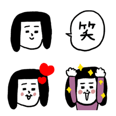 [LINE絵文字] ゆる女子ボブ子さんの画像