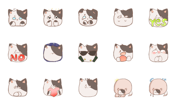 [LINE絵文字]Meow emojiの画像一覧