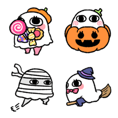 [LINE絵文字] ハロウィンなメジェドさんの絵文字の画像