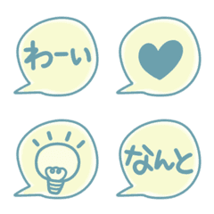 [LINE絵文字] リアクション吹き出し絵文字の画像