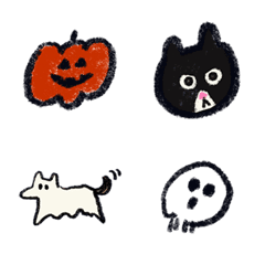 [LINE絵文字] Emoji pencil #01 - HALLOWEENの画像