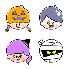 [LINE絵文字] ハロウィン☆フレンズの画像