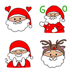 [LINE絵文字] サンタさんの顔絵文字の画像
