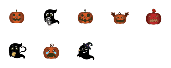 [LINE絵文字]Naughty Pumpkinの画像一覧