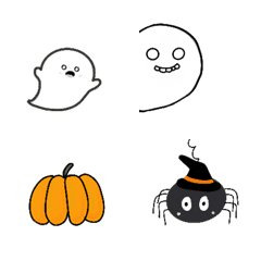[LINE絵文字] Wowza little ghost fall themeの画像