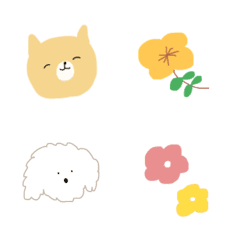 [LINE絵文字] ふわふわ優しい絵文字の画像