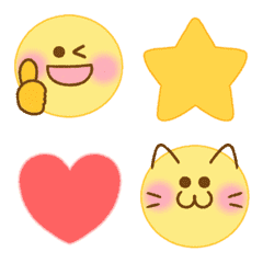 [LINE絵文字] 動く♡優しいスマイリーの画像