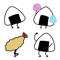 [LINE絵文字] 動くおにぎり絵文字の画像