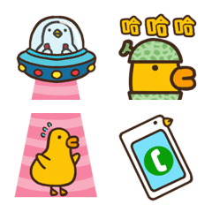 [LINE絵文字] Flexible Chicken and duck_emoji 2の画像