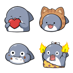 [LINE絵文字] Shahimi shark Emoji 3の画像