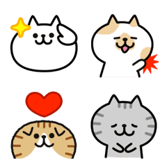 [LINE絵文字] ▶︎ねこ色々【動く】絵文字の画像