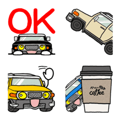 ノブのオフロード車のアニメーション絵文字の絵文字メイン画像