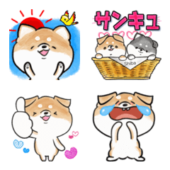 [LINE絵文字] 柴犬さんの動く絵文字の画像