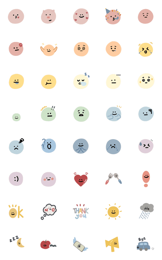 [LINE絵文字]Circle animated emojiiiの画像一覧