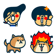 使いやすい習慣少年スタンプのうごく絵文字の絵文字メイン画像